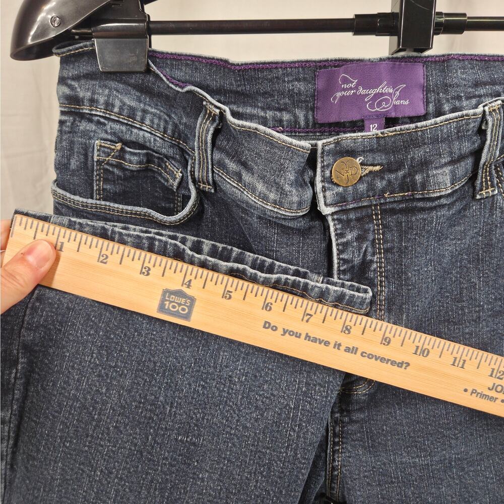 Not Your Daughter’s Jeans NYDJ Lift Tuck Bootcut Jeans Women Size 12 Dark Wash - Picture 9 of 11